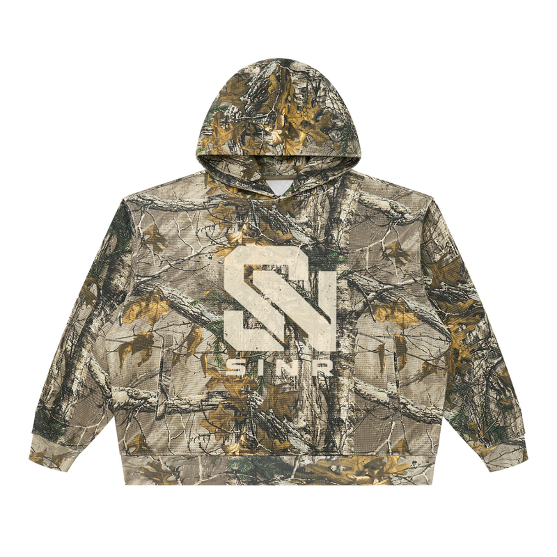 SINR REBEL | Waffle Tree Camo Box Hoodie