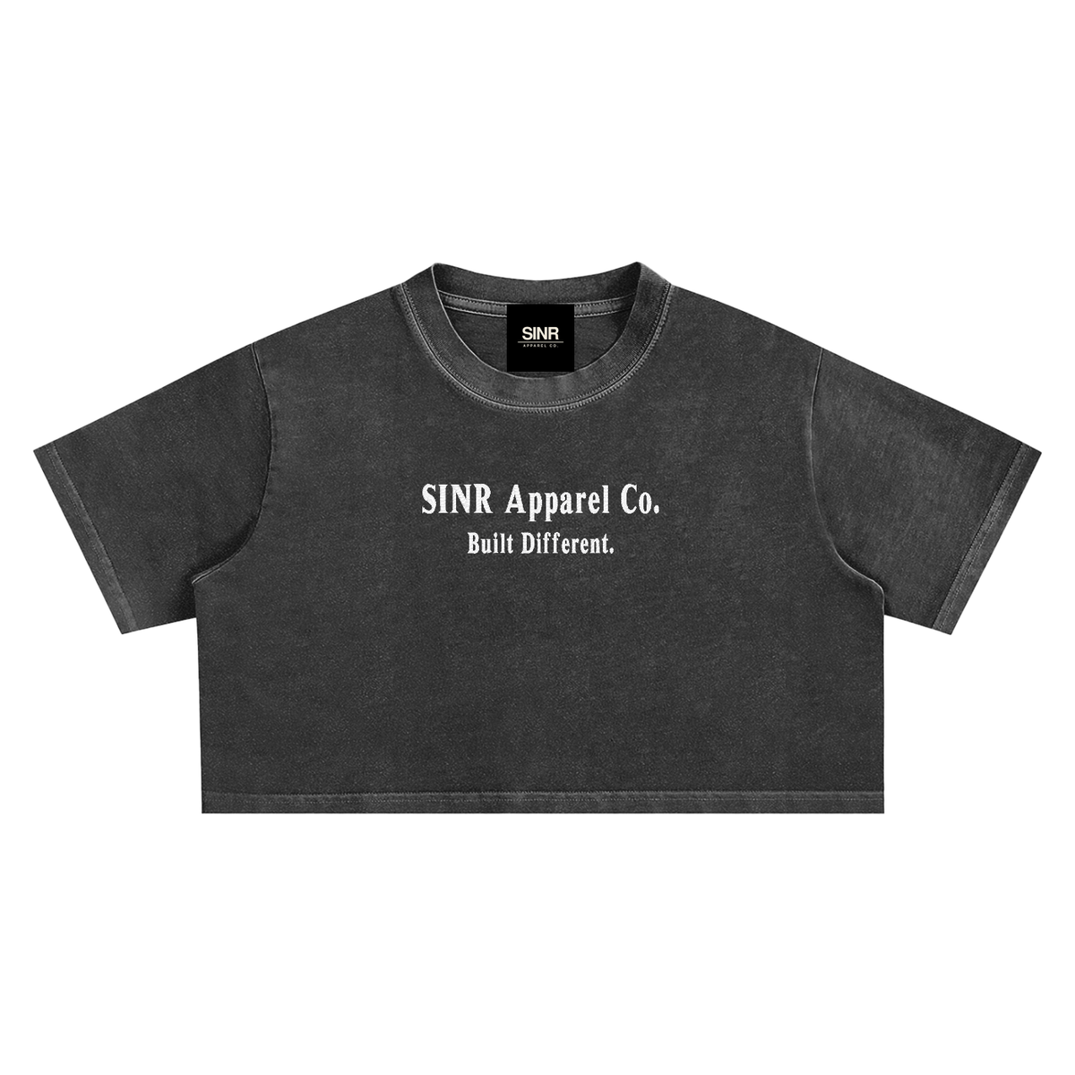 SINR REBEL | SINR CO. EMBROIDERED SNOW-WASH CROP