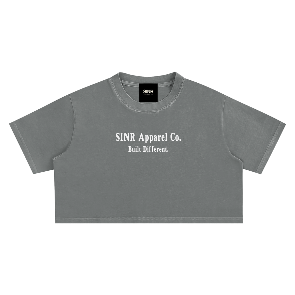 SINR REBEL | SINR CO. EMBROIDERED SNOW-WASH CROP