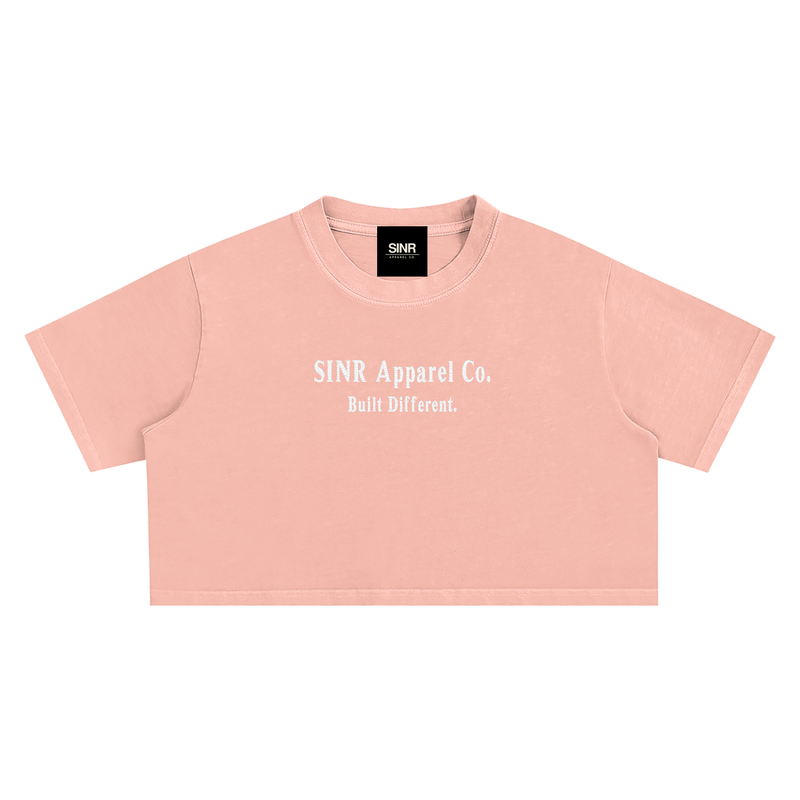 SINR REBEL | SINR CO. EMBROIDERED SNOW-WASH CROP